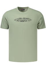 LOTTO MEN'S SHORT-SLEEVED GREEN T-SHIRT