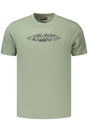 LOTTO MEN'S SHORT-SLEEVED GREEN T-SHIRT