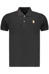 Navy Men's Black Short-Sleeved Polo Shirt