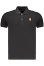 Navy Men's Black Short-Sleeved Polo Shirt