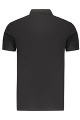 Navy Men's Black Short-Sleeved Polo Shirt
