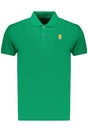 Navy Green Men's Short-Sleeved Polo Shirt