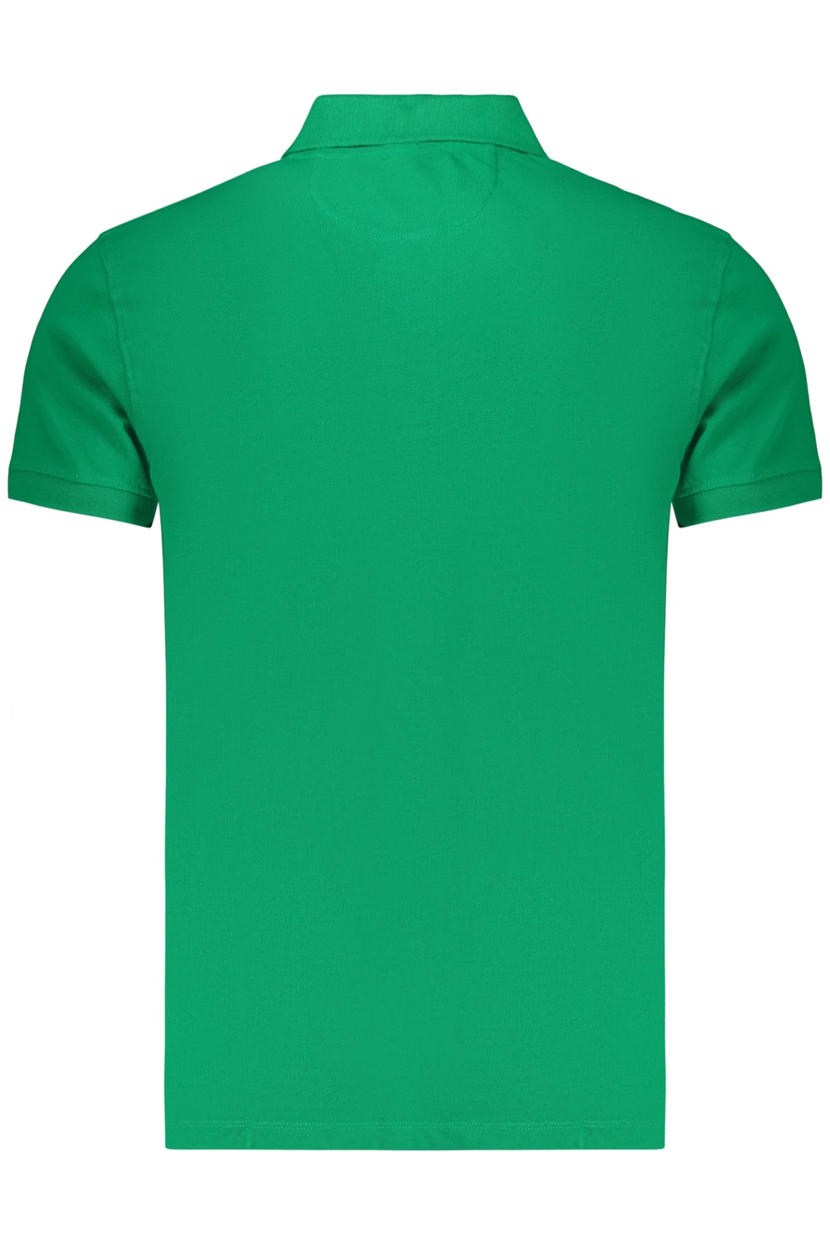Navy Green Men's Short-Sleeved Polo Shirt