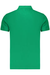 Navy Green Men's Short-Sleeved Polo Shirt