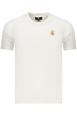 Navy Men's Short-Sleeved White T-Shirt