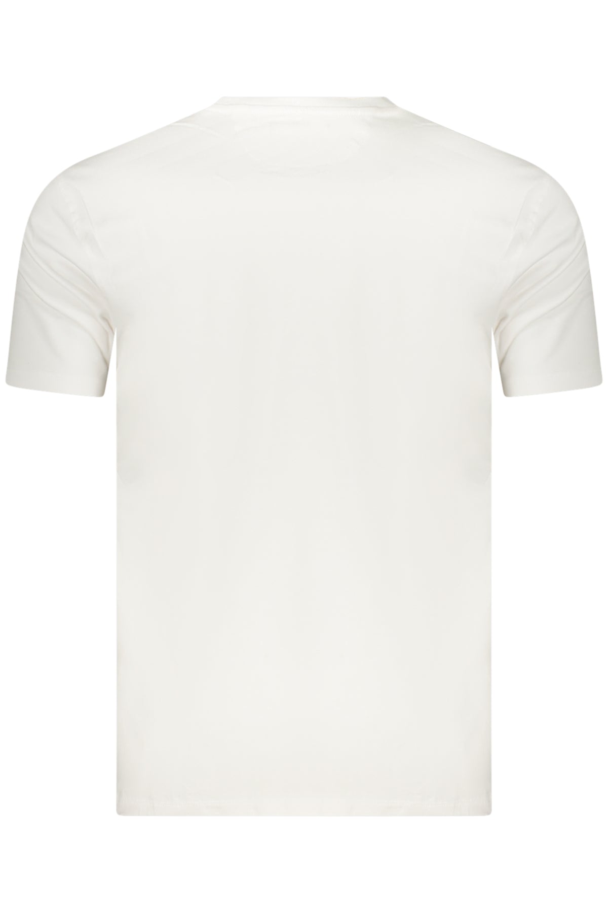 Navy Men's Short-Sleeved White T-Shirt