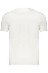 Navy Men's Short-Sleeved White T-Shirt