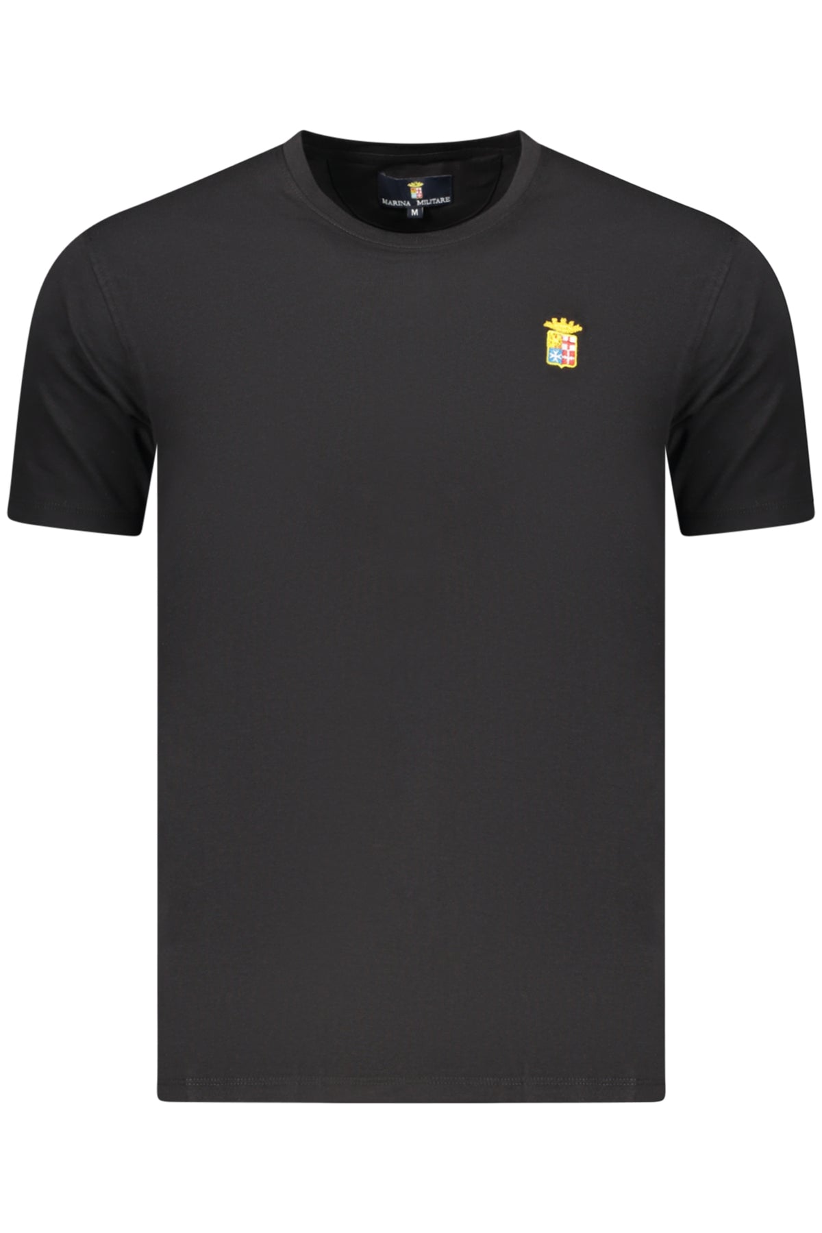 Navy Men's Black Short-Sleeved T-Shirt