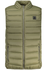 MARINA YACHTING MEN'S GREEN SLEEVELESS JACKET