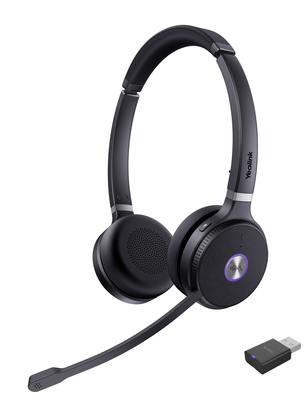 Yealink Headset Wireless DECT with Dongle WH62 Dual Portable Teams 150m