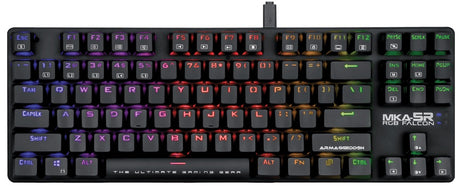 Armaggeddon MKA-5R Mechanical Gaming Keyboard with 87 Fully Programmable Blue Keys