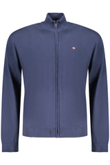 NAPAPIJRI MEN'S BLUE CARDIGAN