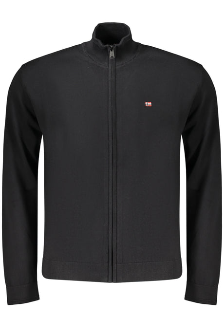 NAPAPIJRI MEN'S BLACK CARDIGAN