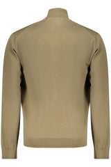 NAPAPIJRI MEN'S GREEN CARDIGAN