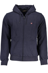 NAPAPIJRI MEN'S BLUE ZIP SWEATSHIRT