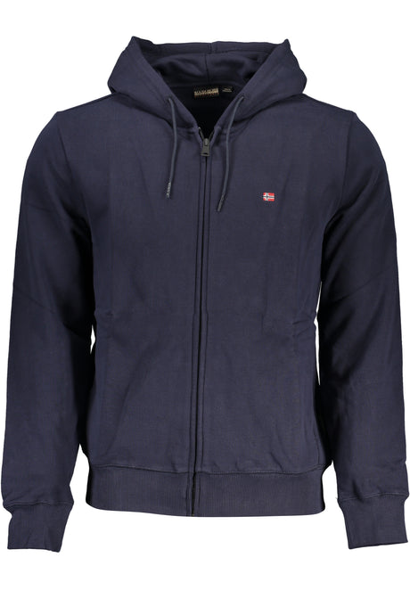 NAPAPIJRI MEN'S BLUE ZIP SWEATSHIRT