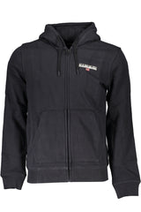 NAPAPIJRI MEN'S BLACK ZIP SWEATSHIRT