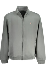 NAPAPIJRI MEN'S ZIP-UP SWEATSHIRT GREEN