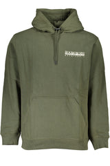 NAPAPIJRI GREEN MEN'S ZIPLESS SWEATSHIRT