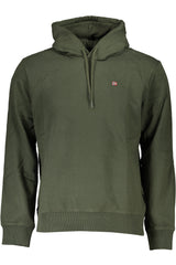 NAPAPIJRI GREEN MEN'S ZIPLESS SWEATSHIRT