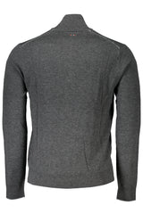 NAPAPIJRI MEN'S GRAY SWEATER