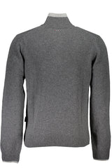 NAPAPIJRI MEN'S GRAY SWEATER