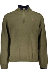 NAPAPIJRI GREEN MEN'S SWEATER