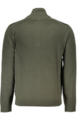 NAPAPIJRI GREEN MEN'S SWEATER