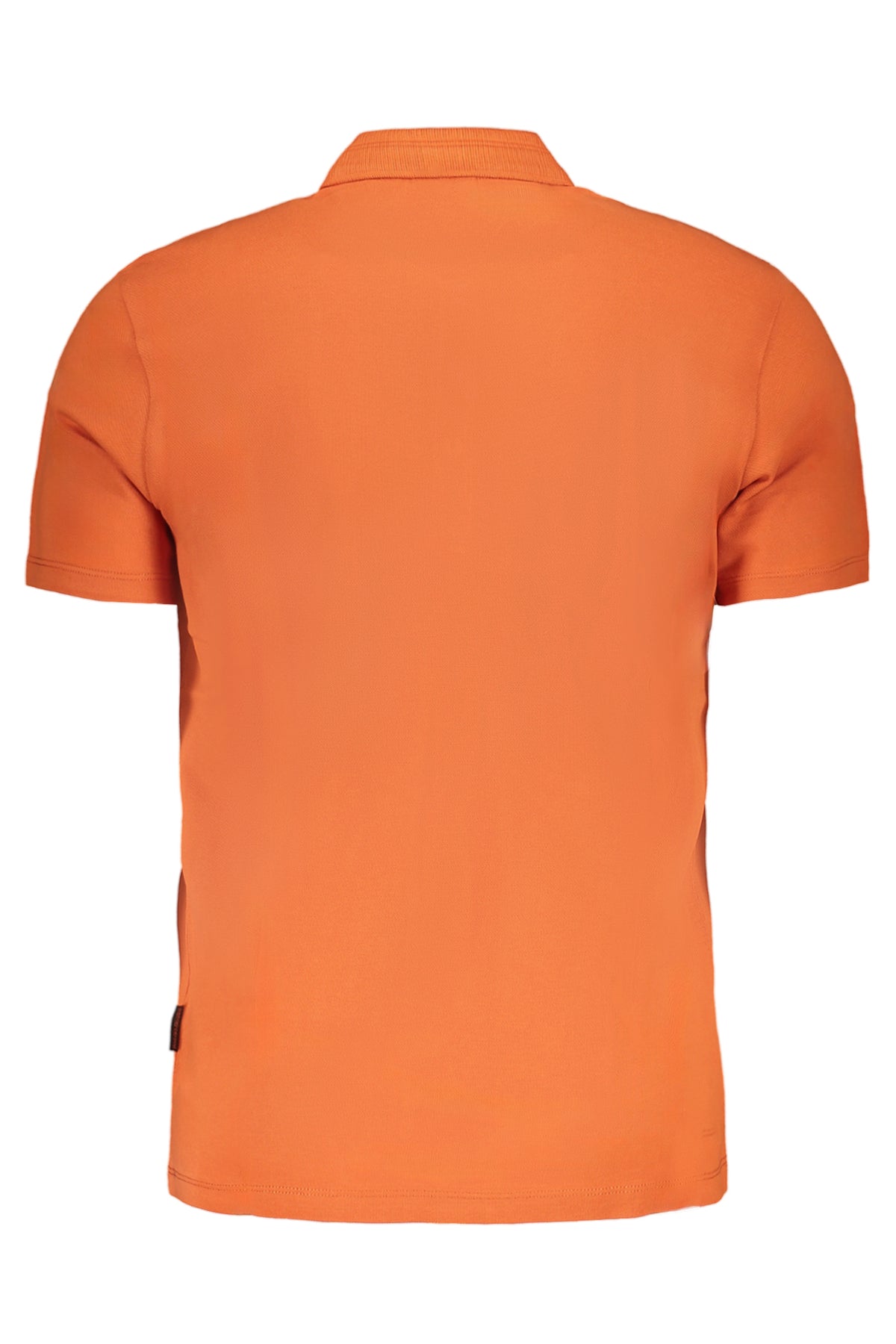 NAPAPIJRI MEN'S ORANGE SHORT SLEEVED POLO SHIRT