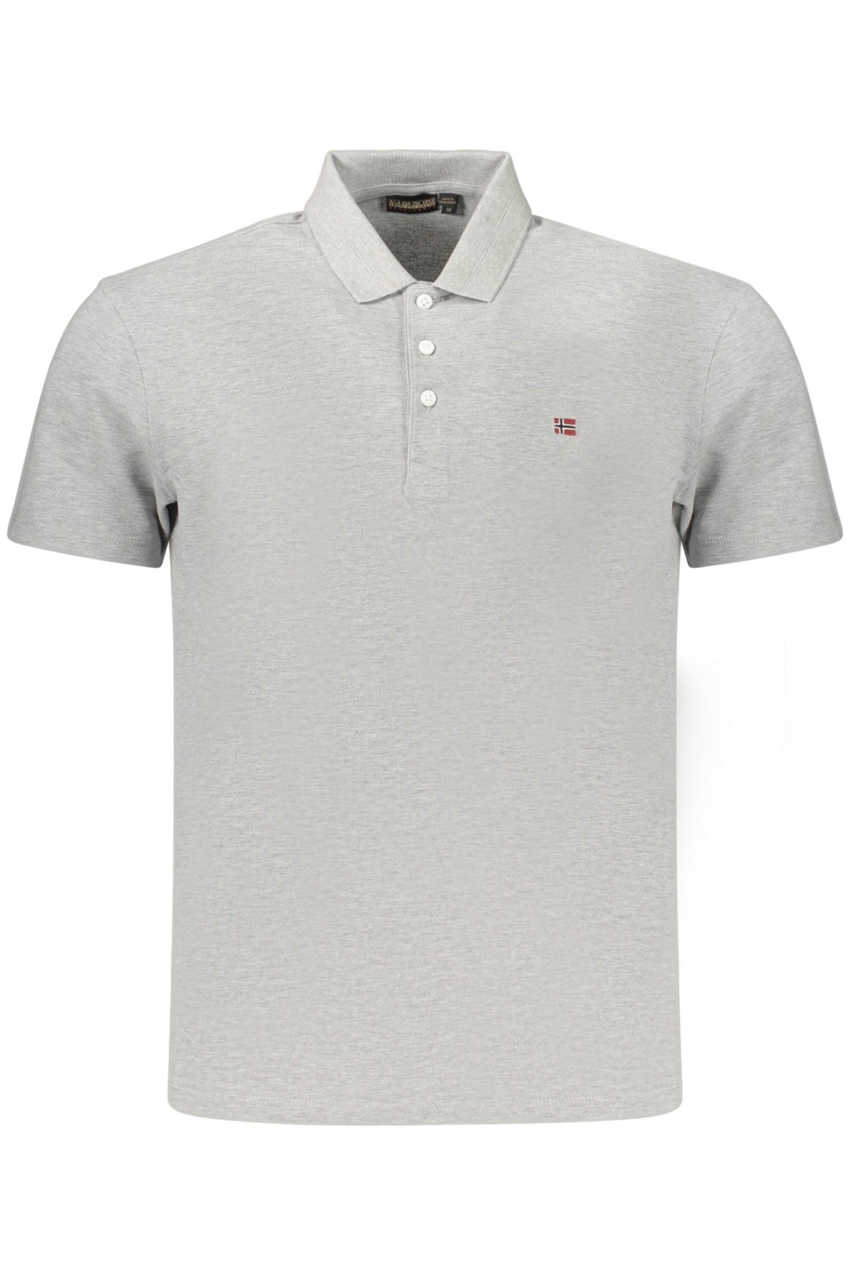 NAPAPIJRI MEN'S SHORT-SLEEVE POLO SHIRT, GREY