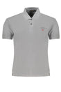 NAPAPIJRI MEN'S GRAY SHORT SLEEVED POLO SHIRT