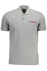 NAPAPIJRI POLO SHORT SLEEVES MEN GREY