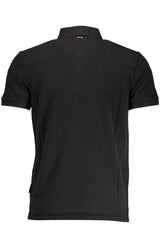 NAPAPIJRI POLO SHORT SLEEVE MEN BLACK