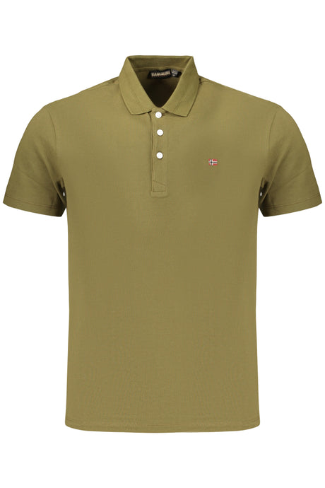 NAPAPIJRI MEN'S SHORT-SLEEVE POLO SHIRT, GREEN