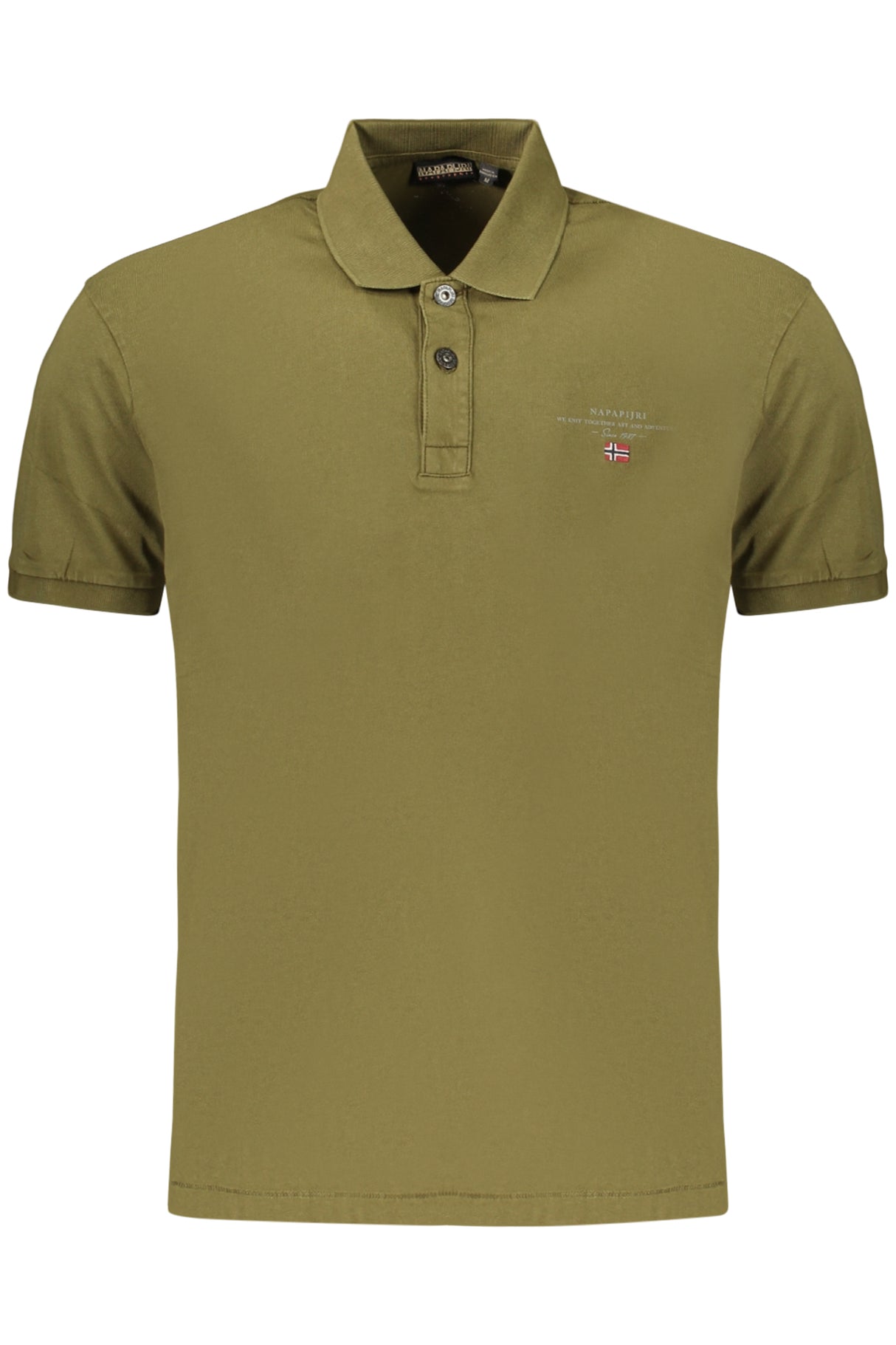 NAPAPIJRI MEN'S SHORT-SLEEVE POLO SHIRT, GREEN