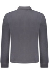 NAPAPIJRI MEN'S LONG-SLEEVED POLO SHIRT BLACK