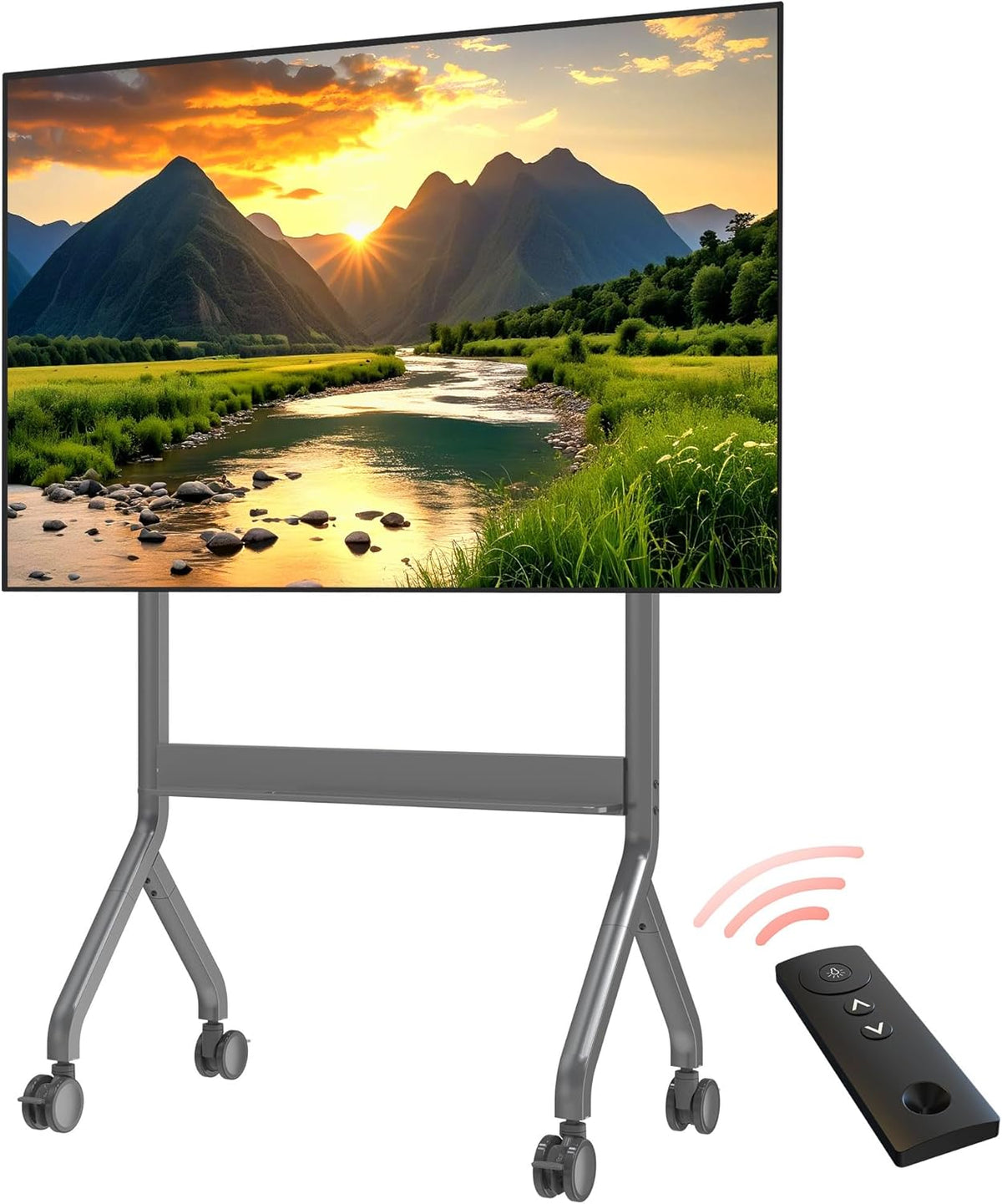 NBMounts P150 Motorized Trolley Adjustable up to 1.5m VESA 90x60 up to 90'' & 68kg