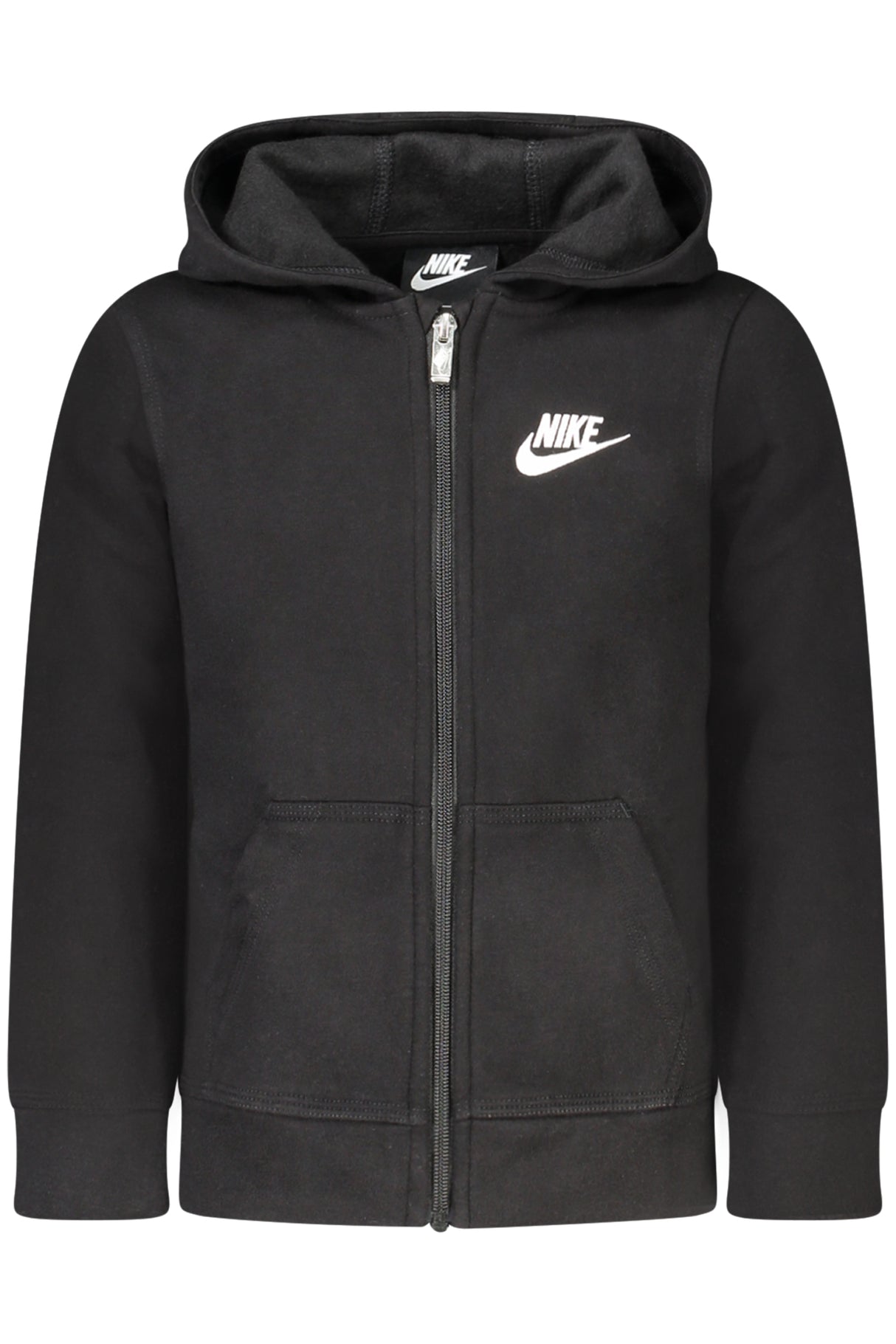 NIKE KIDS' BLACK ZIP-UP SWEATSHIRT