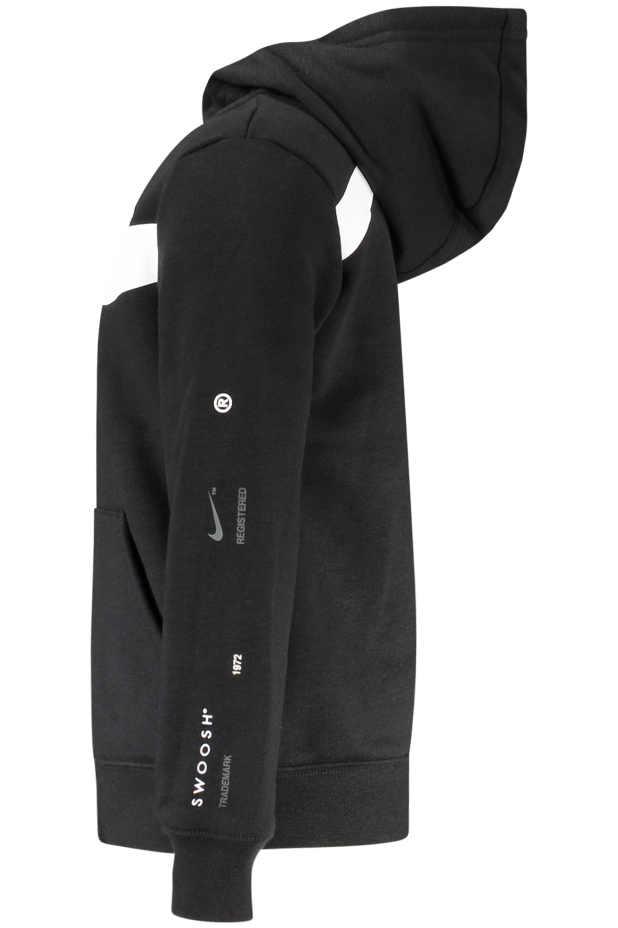 NIKE KIDS' BLACK ZIP-UP SWEATSHIRT