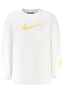 NIKE KIDS' WHITE ZIP-UP SWEATSHIRT