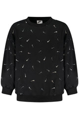 NIKE KIDS' BLACK ZIP-UP SWEATSHIRT