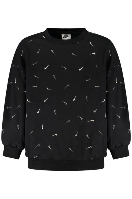 NIKE KIDS' BLACK ZIP-UP SWEATSHIRT