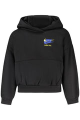 NIKE KIDS' BLACK ZIP-UP SWEATSHIRT