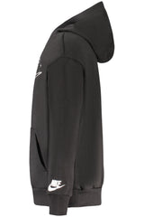 NIKE KIDS' BLACK ZIP-UP SWEATSHIRT