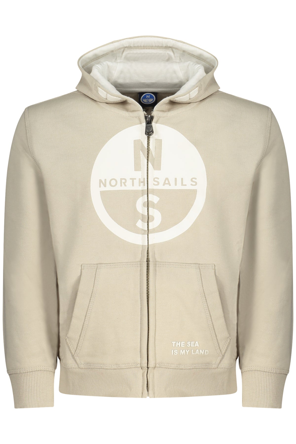 NORTH SAILS CHILDREN'S BEIGE ZIP-UP SWEATSHIRT