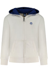 NORTH SAILS KIDS' ZIP-UP SWEATSHIRT WHITE