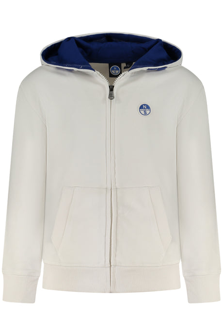 NORTH SAILS KIDS' ZIP-UP SWEATSHIRT WHITE