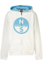 NORTH SAILS CHILDREN'S WHITE ZIP-UP SWEATSHIRT