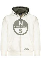 NORTH SAILS CHILDREN'S WHITE ZIP-UP SWEATSHIRT