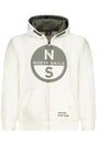 NORTH SAILS CHILDREN'S WHITE ZIP-UP SWEATSHIRT